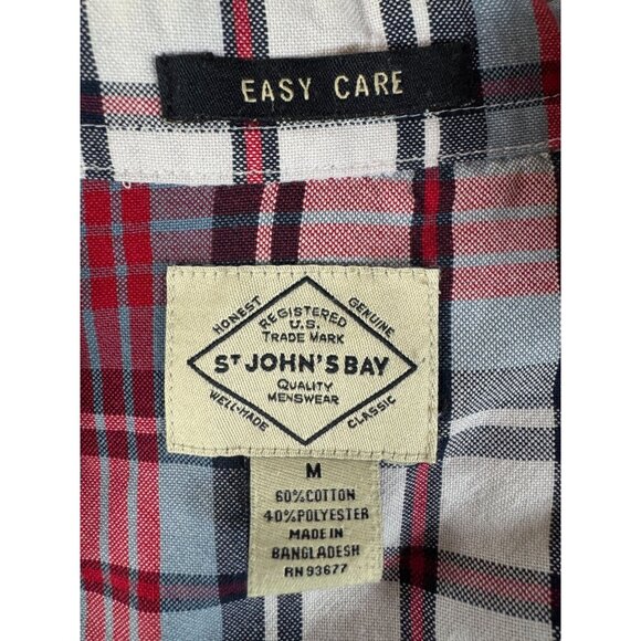 Four Mens Medium Long Sleeve Button-Up Shirt Apt 9 Van Heusen St Johns Bay Croft - Picture 7 of 16